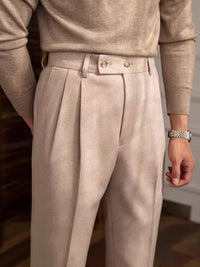 The Bergamo Trouser - Slim straight-leg tailoring with a micro-stretch waistband and non-iron finish 1