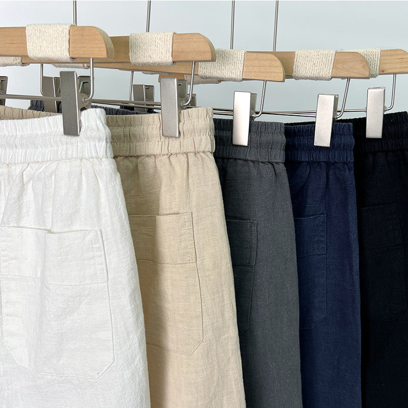 The Positano Short - Linen-blend drawstring short built for warm-weather ease