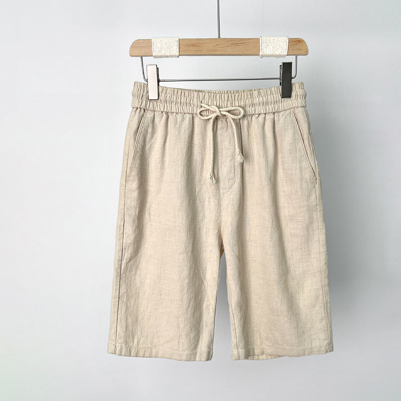The Positano Short - Linen-blend drawstring short built for warm-weather ease