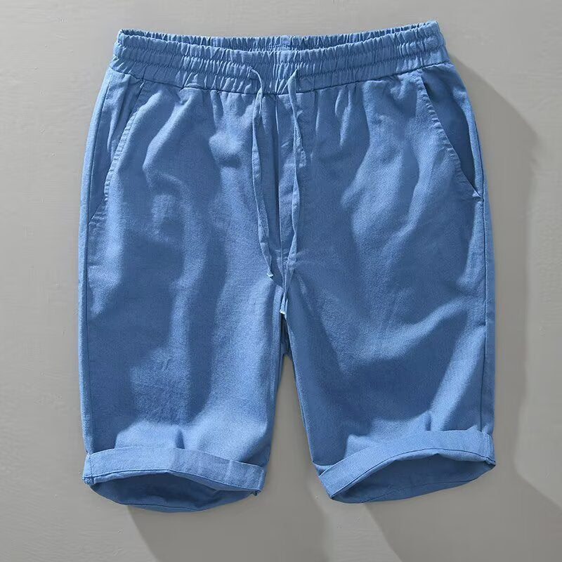The Positano Short - Linen-blend drawstring short built for warm-weather ease
