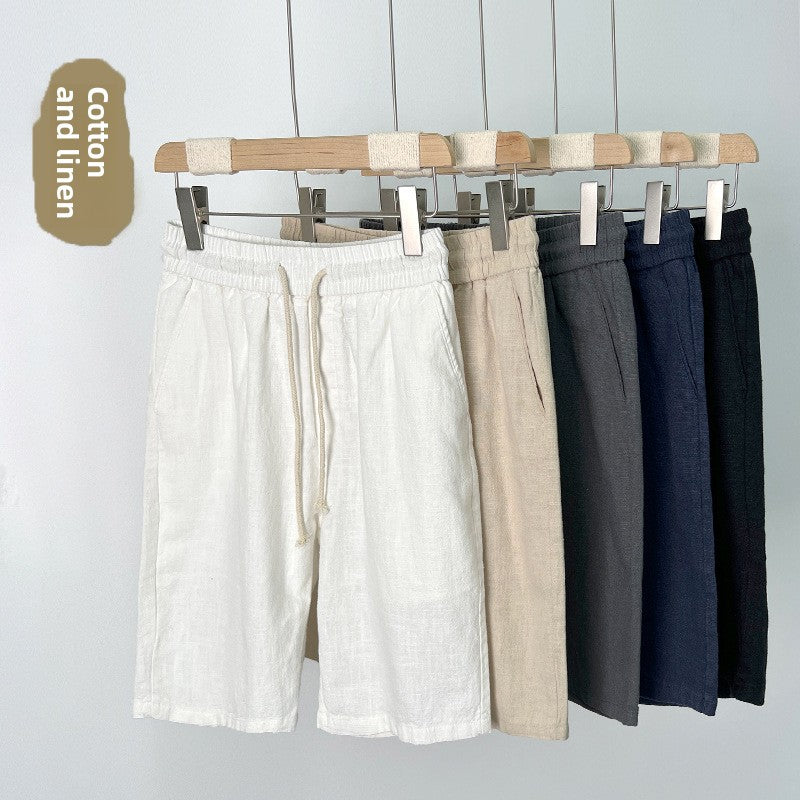 The Positano Short - Linen-blend drawstring short built for warm-weather ease