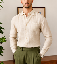 The Positano Shirt - Lightweight ramie-linen blend with a relaxed fit and wrinkle-resistant finish 1