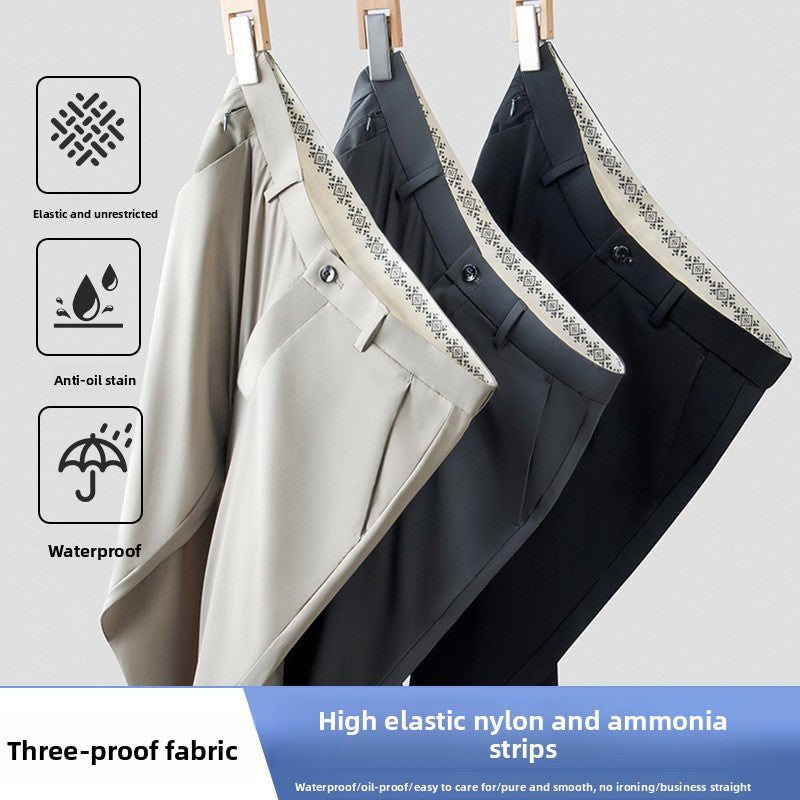 The Everett Trouser - Ice-silk stretch fabric, wrinkle-resistant and water-repellent tailoring