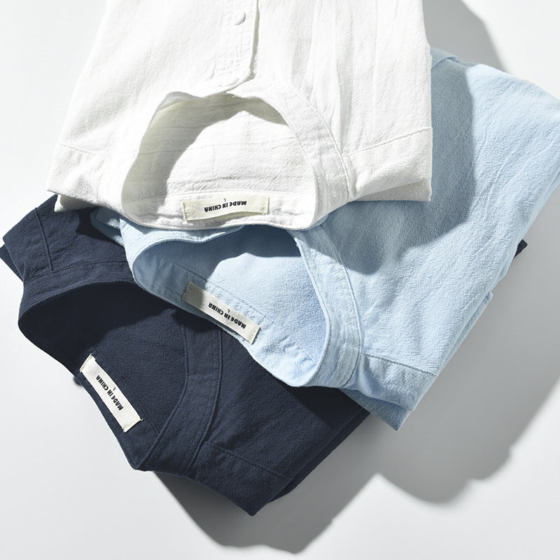 The Positano Shirt - Lightweight ramie-linen blend with a relaxed fit and wrinkle-resistant finish