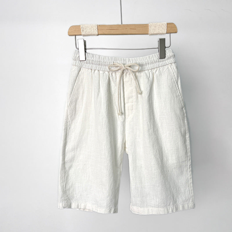 The Positano Short - Linen-blend drawstring short built for warm-weather ease