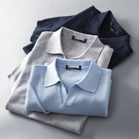 The Hendrix Polo - 100% breathable cotton knit with a structured seagull collar and slim tailored fit 5