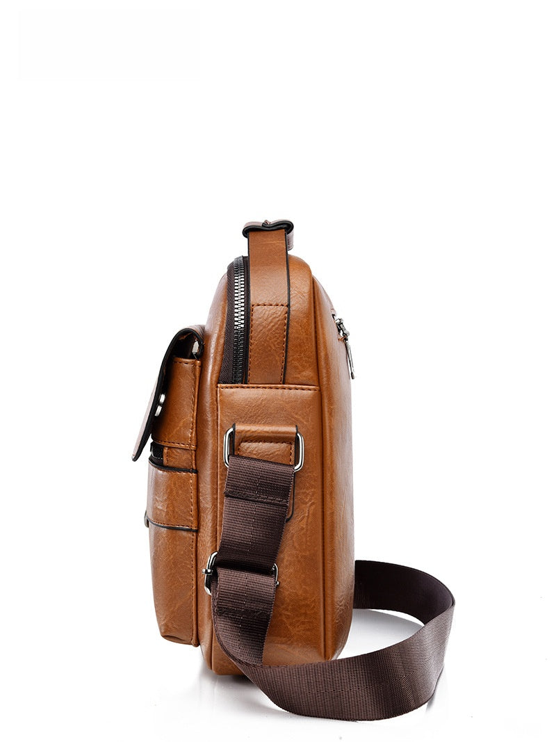 The Sloane Crossbody Bag - Structured leather-look shoulder bag