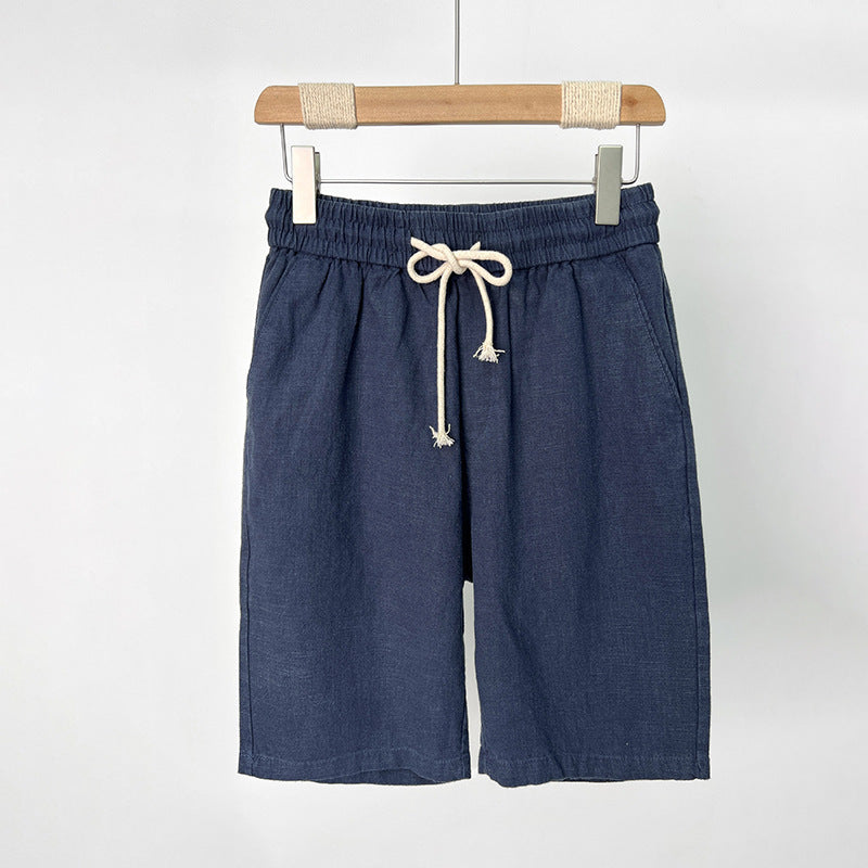 The Positano Short - Linen-blend drawstring short built for warm-weather ease