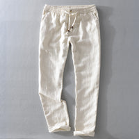 The Positano Pant - Pure Linen Drawstring Trouser, 100% linen, relaxed straight-leg fit with an easy drawstring waist 1