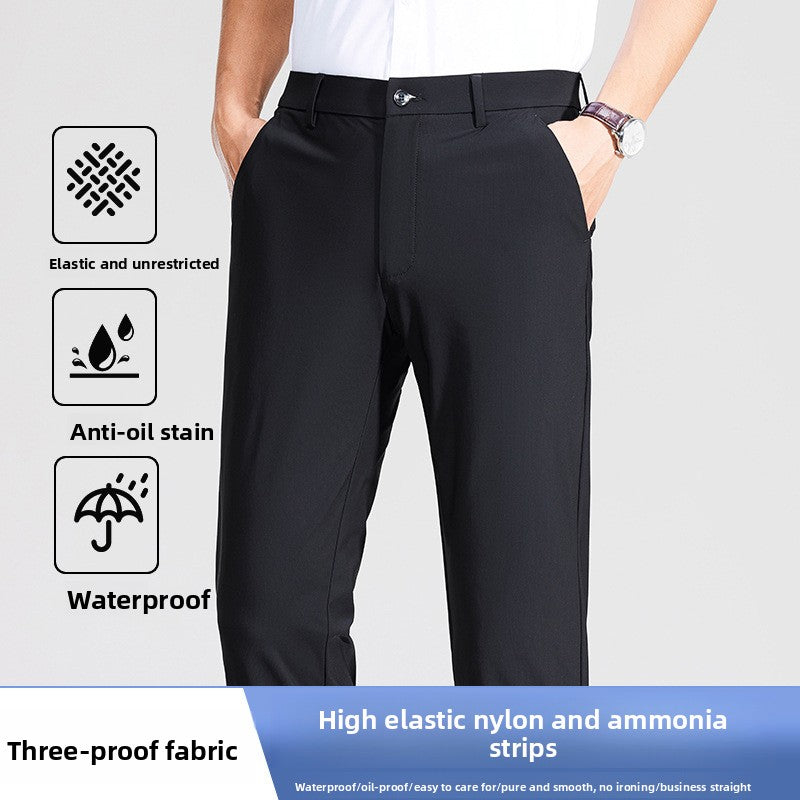 The Everett Trouser - Ice-silk stretch fabric, wrinkle-resistant and water-repellent tailoring
