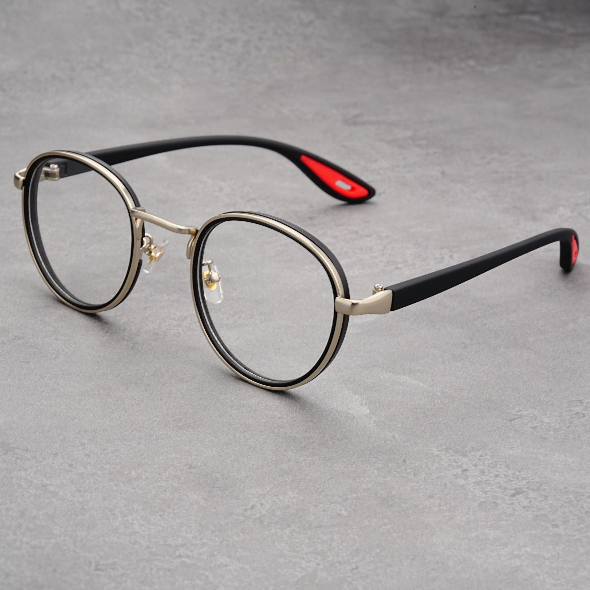 The Lennox Sunglasses - Round gold-rim frame in lightweight TR with UV400 lenses