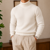El Jersey de Cuello Alto Fenwick – punto entallado con cuello alto que se dobla 5