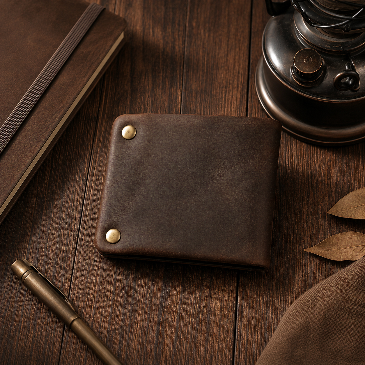The Wexford Zip Wallet - Crazy-horse leather bifold