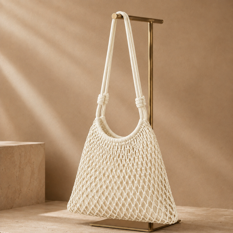 Woven cotton.