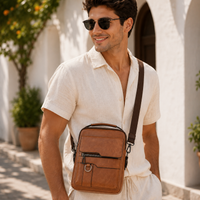 The Sloane Crossbody Bag - Structured leather-look shoulder bag 1