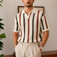 The Corsica Polo - Ice-silk knit with hollow-stripe texture, moisture-wicking and no-iron 1