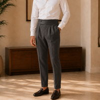 The Bergamo Trouser - Slim straight-leg tailoring with a micro-stretch waistband and non-iron finish 1