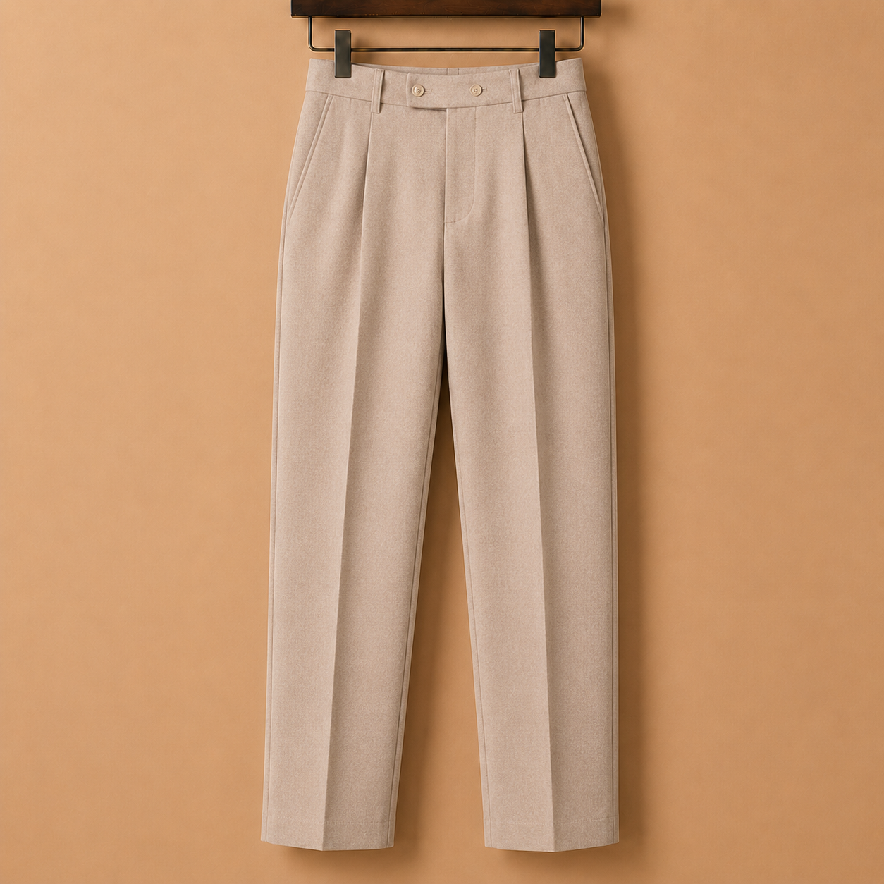 The Bergamo Trouser - Slim straight-leg tailoring with a micro-stretch waistband and non-iron finish