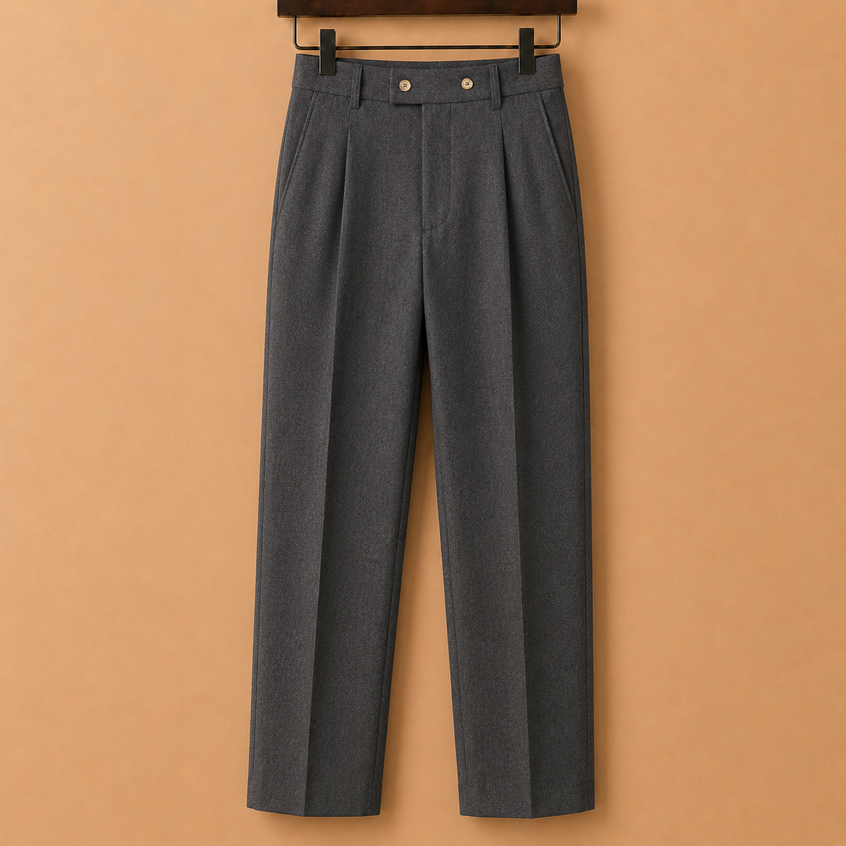 The Bergamo Trouser - Slim straight-leg tailoring with a micro-stretch waistband and non-iron finish