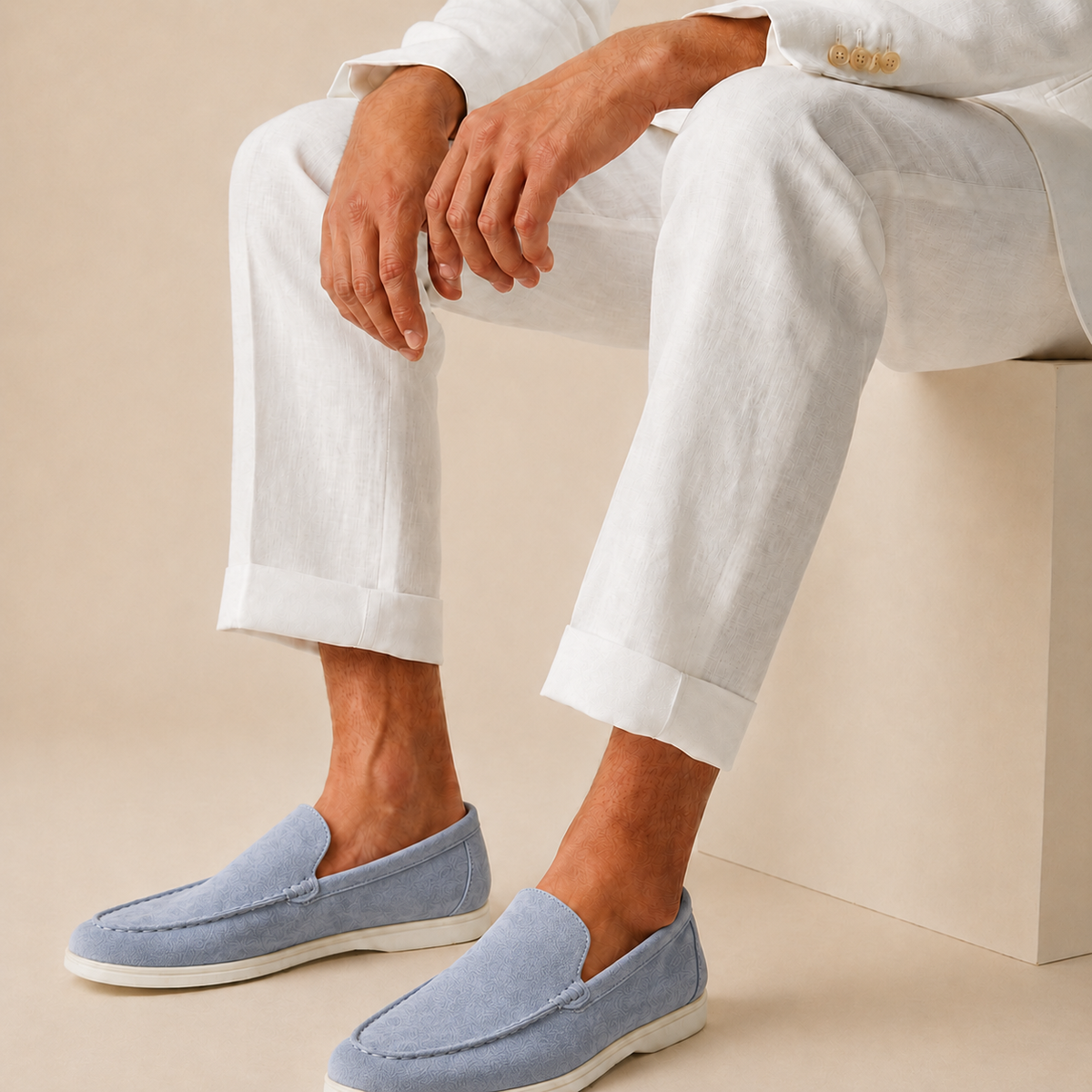 The Marquis Loafer - Handcrafted suede slip-on with a breathable lining and anti-slip sole