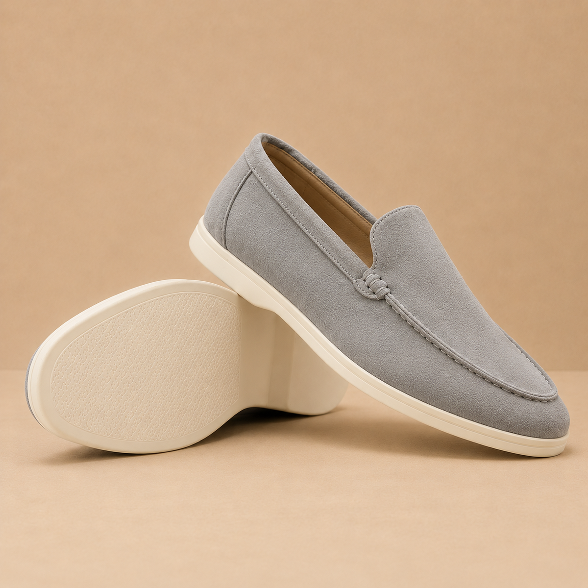 The Marquis Loafer - Handcrafted suede slip-on with a breathable lining and anti-slip sole
