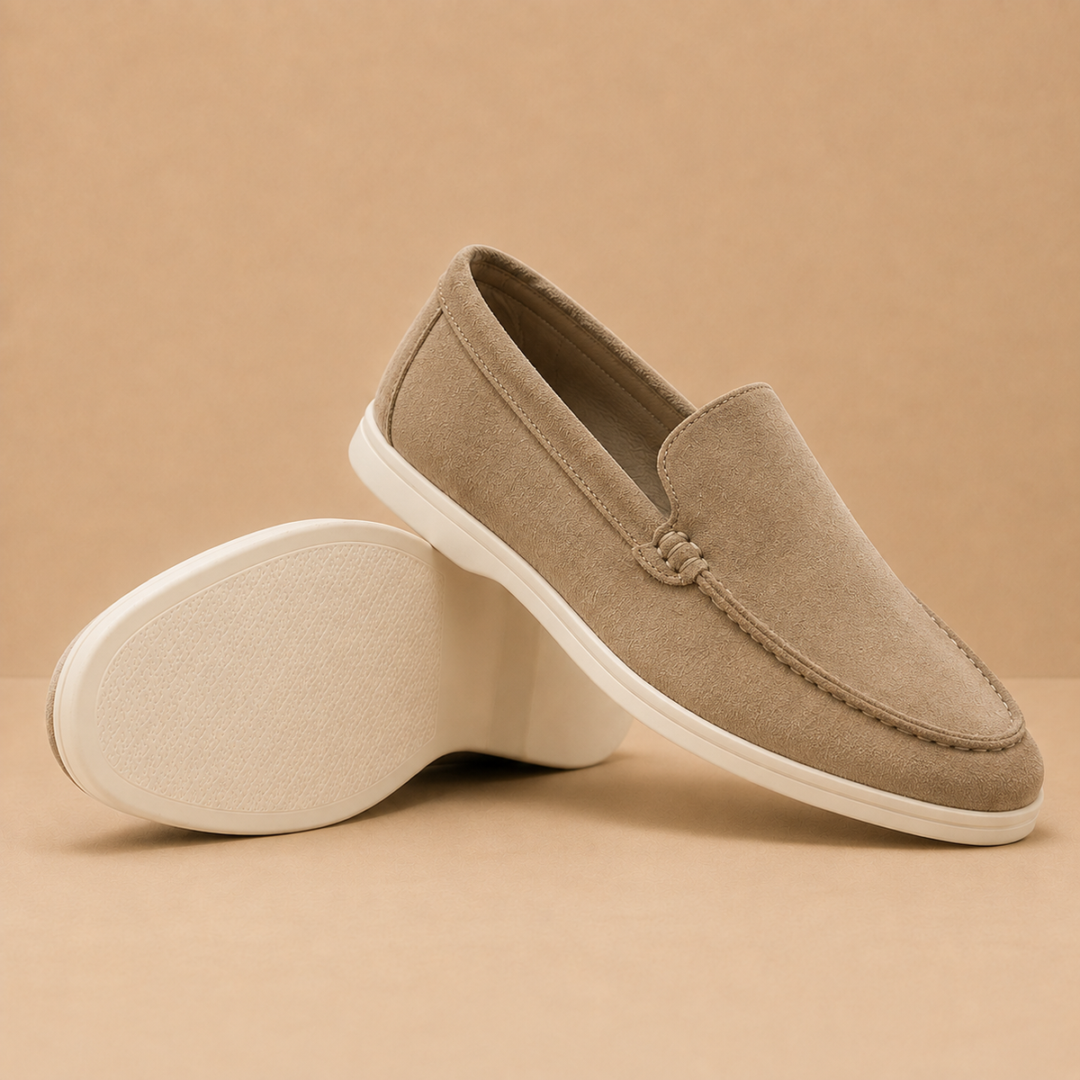 The Marquis Loafer - Handcrafted suede slip-on with a breathable lining and anti-slip sole