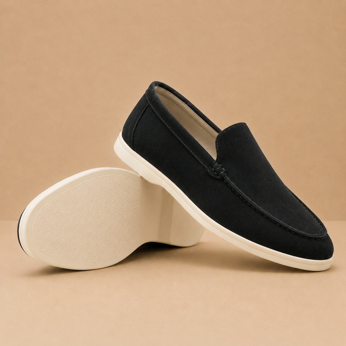 The Marquis Loafer - Handcrafted suede slip-on with a breathable lining and anti-slip sole