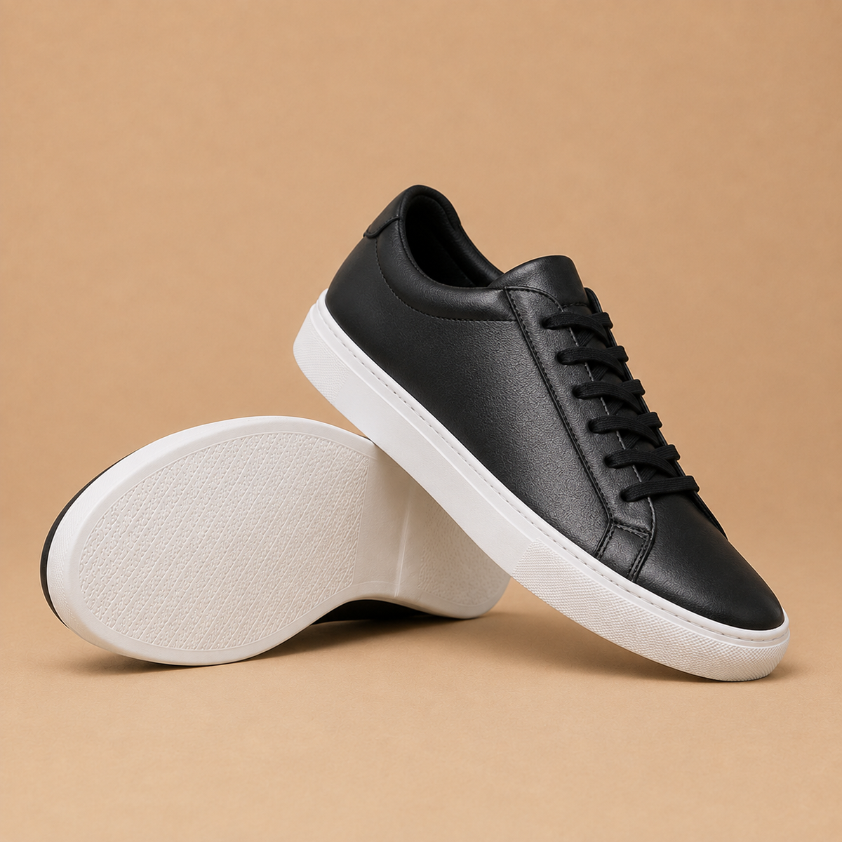 The Belgrave Sneaker - White full-grain leather court trainer