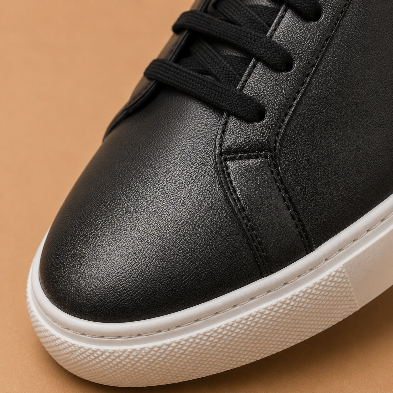 The Belgrave Sneaker - White full-grain leather court trainer