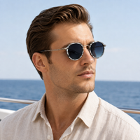 The Fitzgerald Sunglasses - Vintage round frame with UV400-certified lenses 4