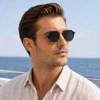 The Fitzgerald Sunglasses - Vintage round frame with UV400-certified lenses 2