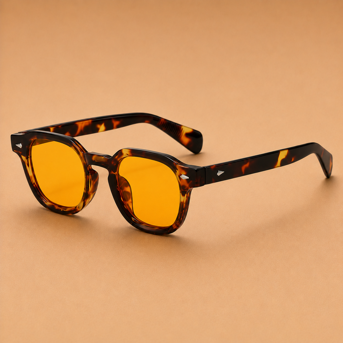 The Portofino Sunglasses - Handcrafted polygonal frame with tinted lenses and UV380 protection