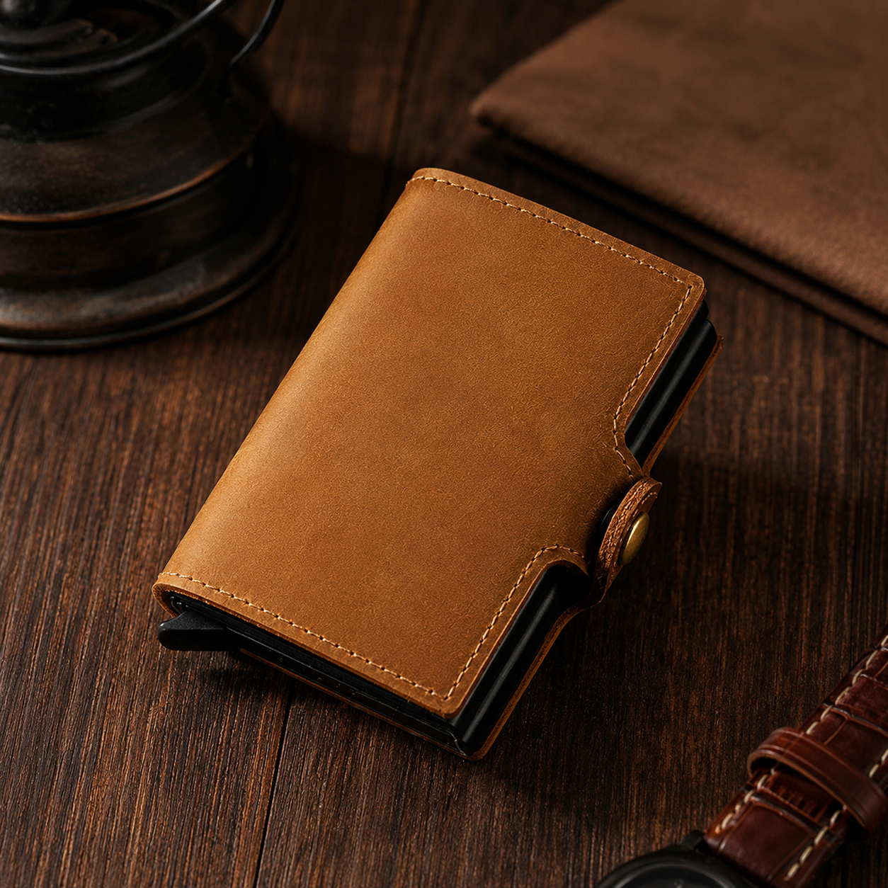 The Pembroke Card Holder - Pop-up leather RFID card wallet