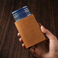 The Pembroke Card Holder - Pop-up leather RFID card wallet 4
