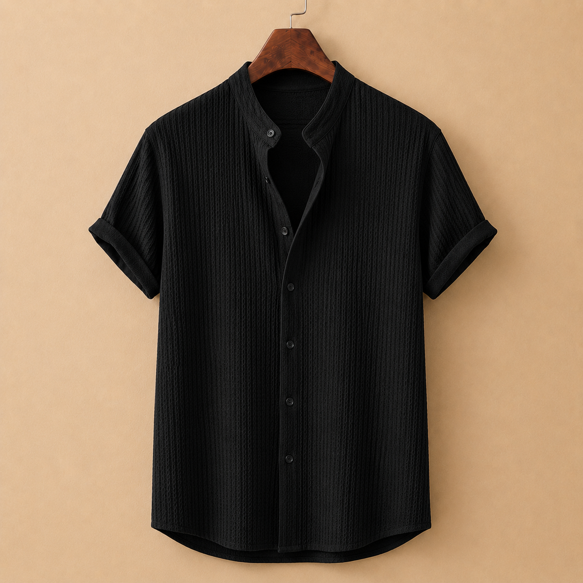 The Bordeaux Shirt - Cotton-blend corduroy with a stand collar and no-iron finish