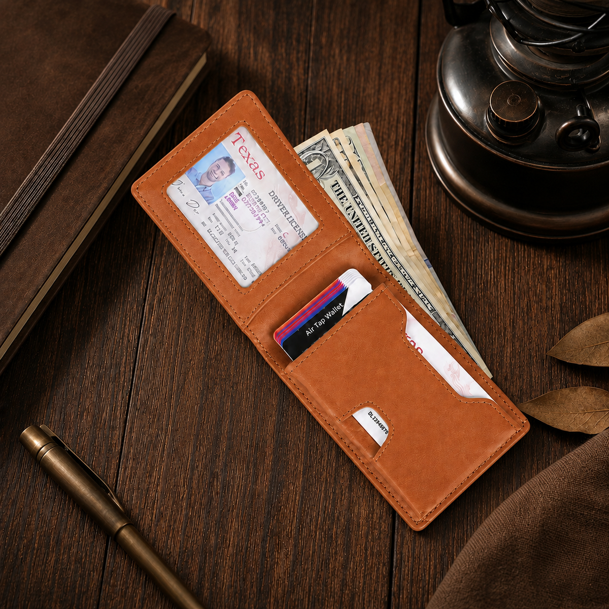 The Ashcroft Wallet - Slim RFID microfiber bifold