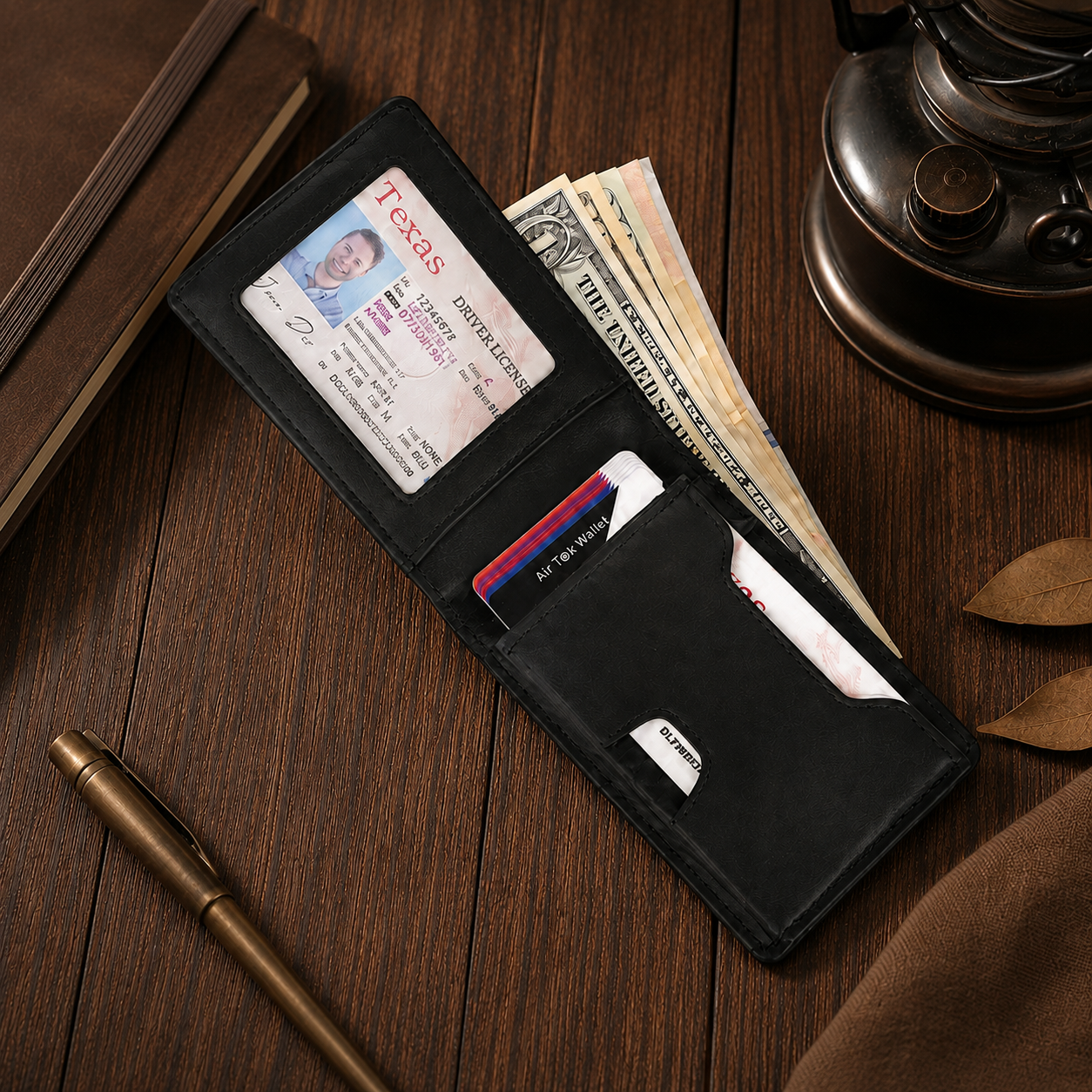 The Ashcroft Wallet - Slim RFID microfiber bifold