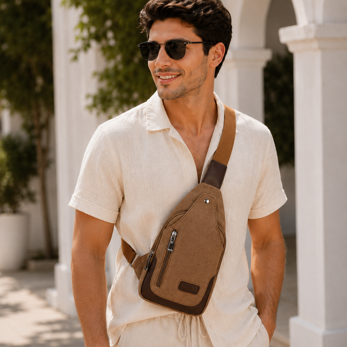 The Ridley Sling Bag - Lightweight canvas crossbody