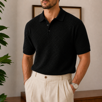 The Sutton Polo - a finely woven basketweave knit in breathable ice-silk fabric 5