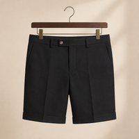 The Windsor Short - Tailored five-point cut with rolled cuffs in a drapey wrinkle-resistant blend 2