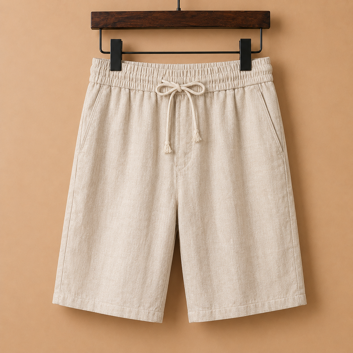 The Positano Short - Linen-blend drawstring short built for warm-weather ease