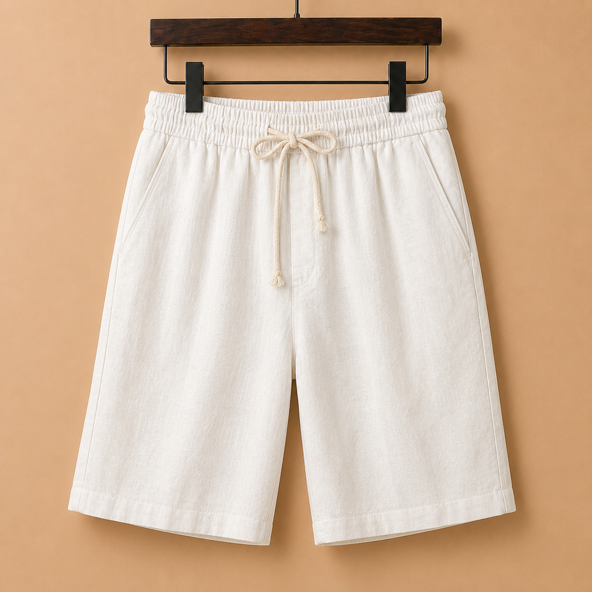 The Positano Short - Linen-blend drawstring short built for warm-weather ease