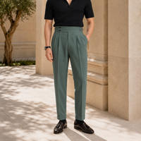 The Napoli Trouser - Neapolitan-inspired tailoring with a side-buckle waist and wrinkle-resistant finish 1