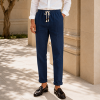 The Positano Pant - Pure Linen Drawstring Trouser, 100% linen, relaxed straight-leg fit with an easy drawstring waist 4