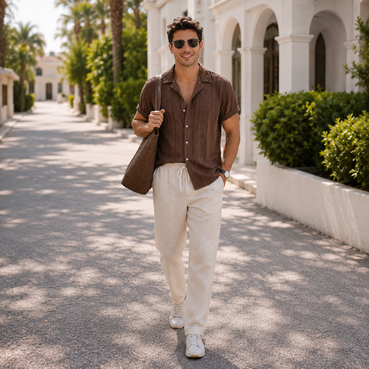 The Havana Set - Men's Printed Shirt & Trouser Set | BEARING