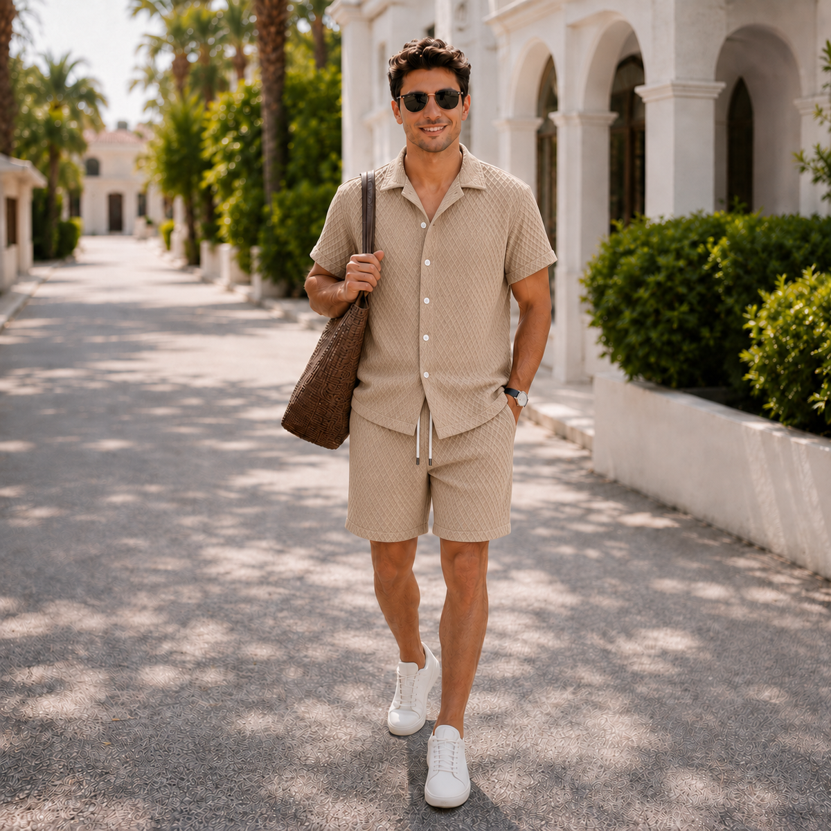 The Cassius Set - Men's Shirt & Shorts Set | BEARING