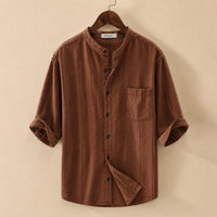 The Ischia Shirt - a textured, breathable weave with retro cut-out detailing 4
