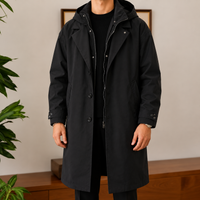 Der Langdale Kapuzenparka – mittellanger Parka mit Kapuze und einreihiger Front 3
