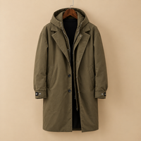 Der Langdale Kapuzenparka – mittellanger Parka mit Kapuze und einreihiger Front 2