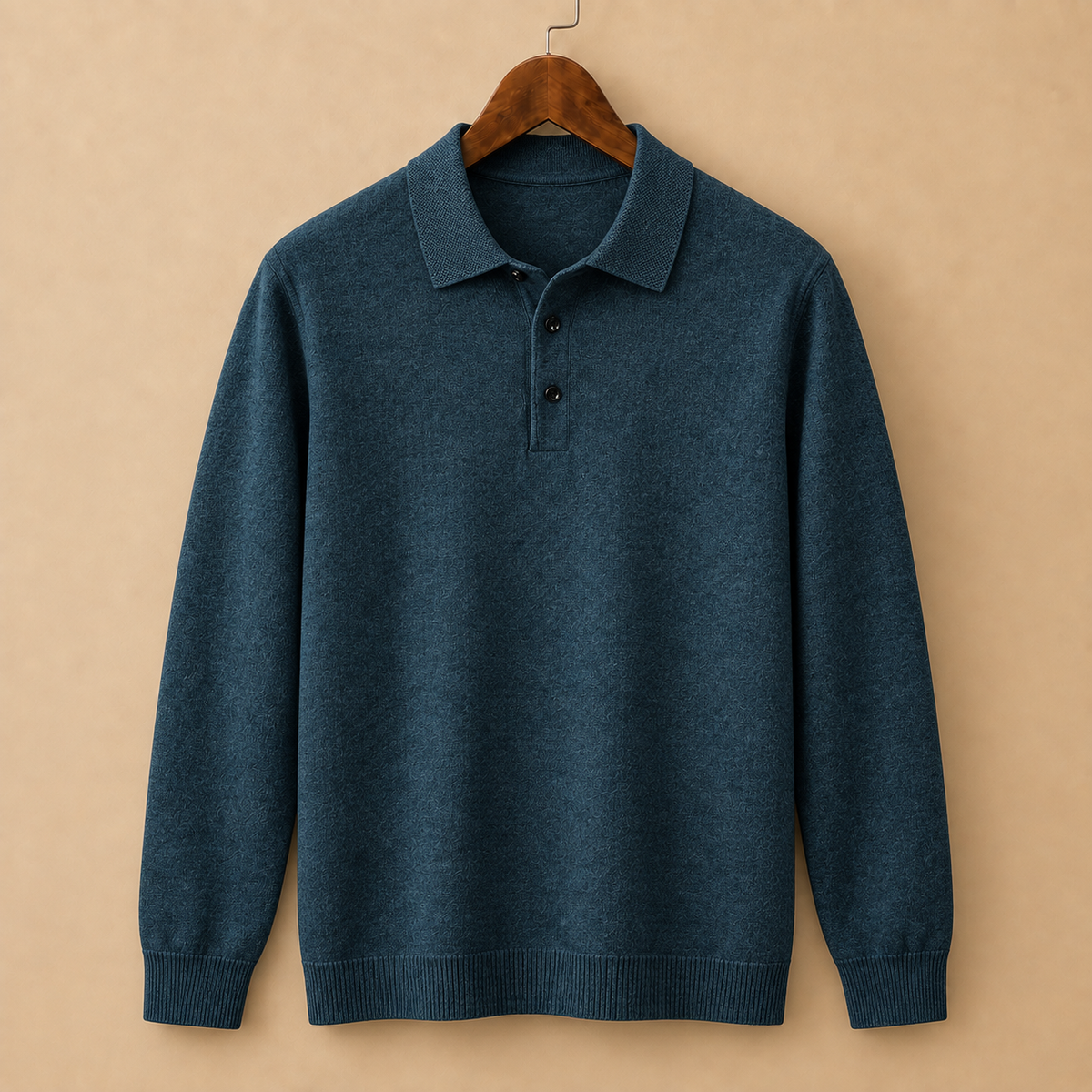 The Aldridge Hooded Sweater in Midnight, men's hooded knit